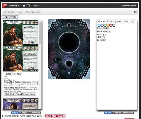 arkham deck builder|Arkham Horror LCG Deckbuilder .